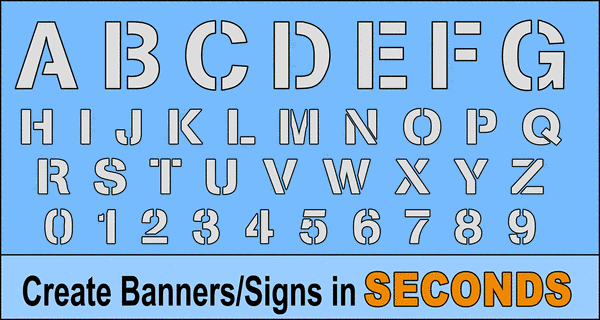 Letter Stencils (Printable Alphabet, Font, Templates, Patterns) – DIY  Projects, Patterns, Monograms, Designs, Templates